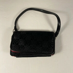 Black Wallet Clutch with Small Front Pocket